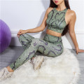 Fashion Fit Leopard Printhosen 2021 Herbst Strukturiert Strick Frauen Kleidung Hosen hochwertiger Großhandel Active Wear Yoga Leggings